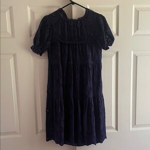 Kate spade Navy Blue Eyelet Dress
